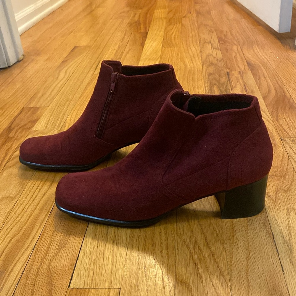 Suede bootie